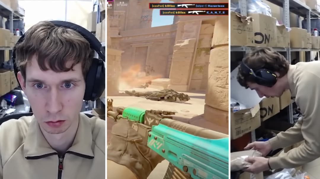 Russian streamer stuns viewers with clutch CS2 rounds while helping customers at work
